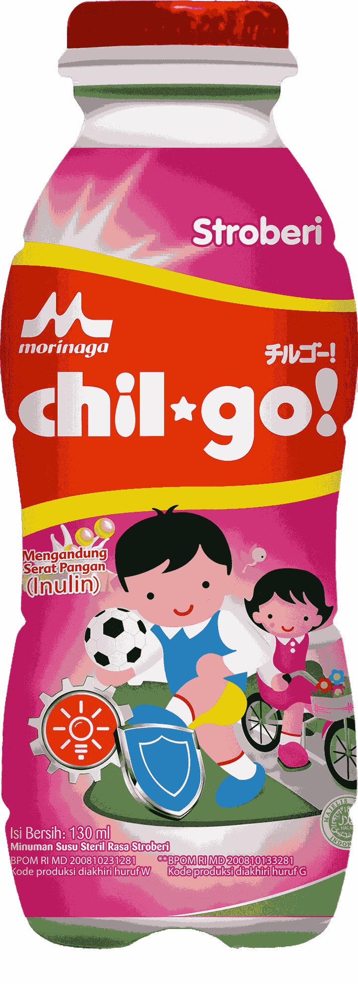 Morinaga Chil*Go! Susu Cair Steril Stroberi 130 ml